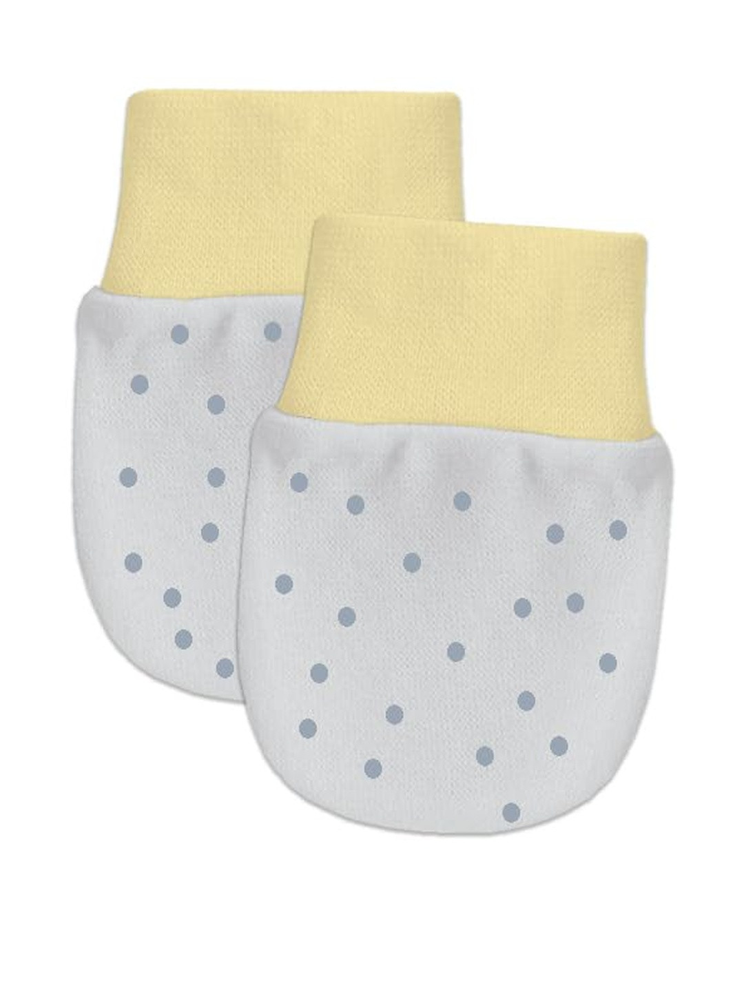 Adhigams Jolly Bear Newborn Cotton Hand Gloves Set 0-12 Months (Grey)