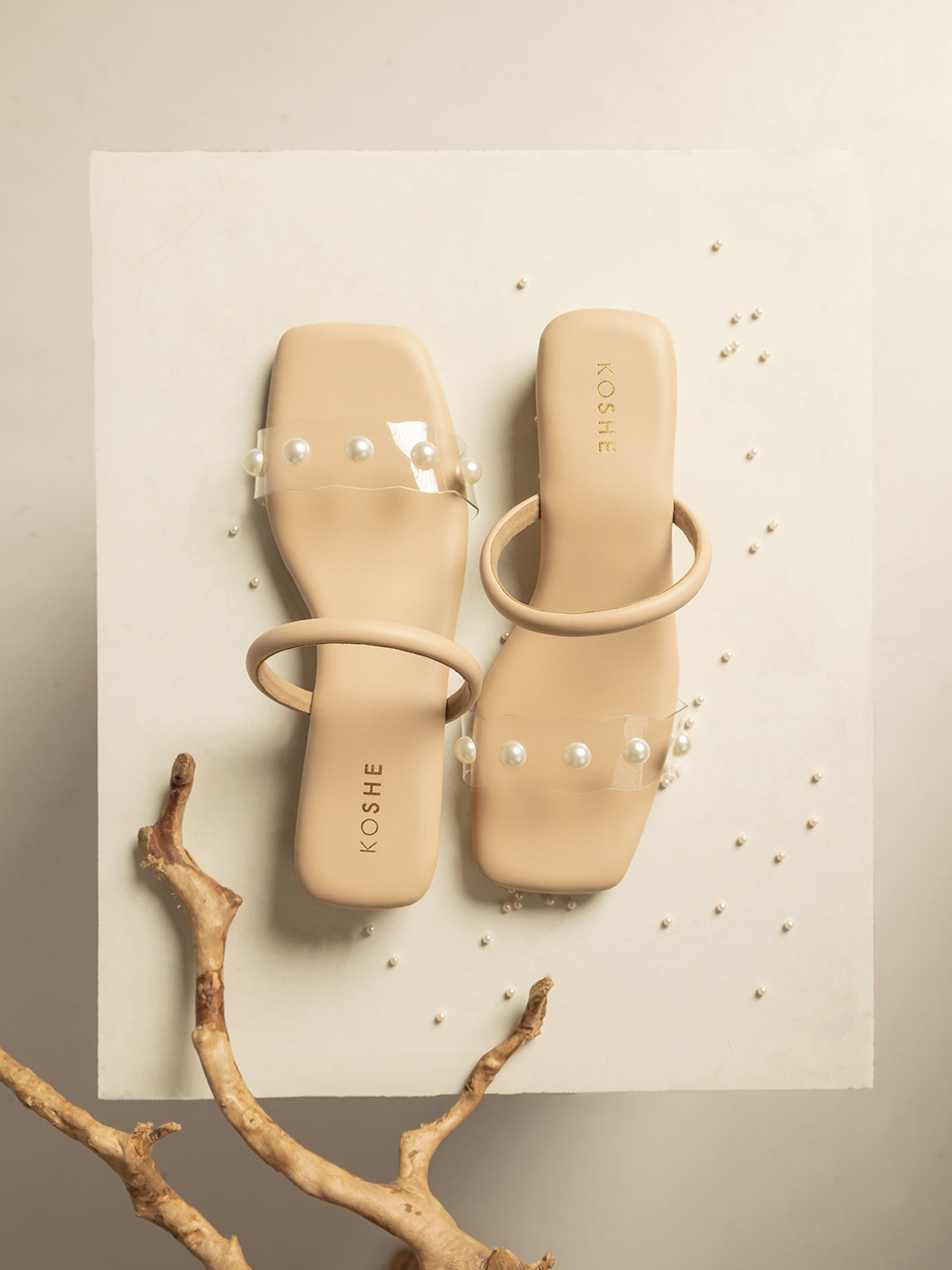 KOSHE BY SURABHI Women Embellished Block Heel Sandals