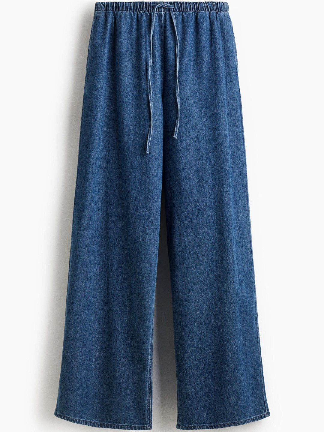 H&M Women Feather Soft Denim Drawstring Trousers