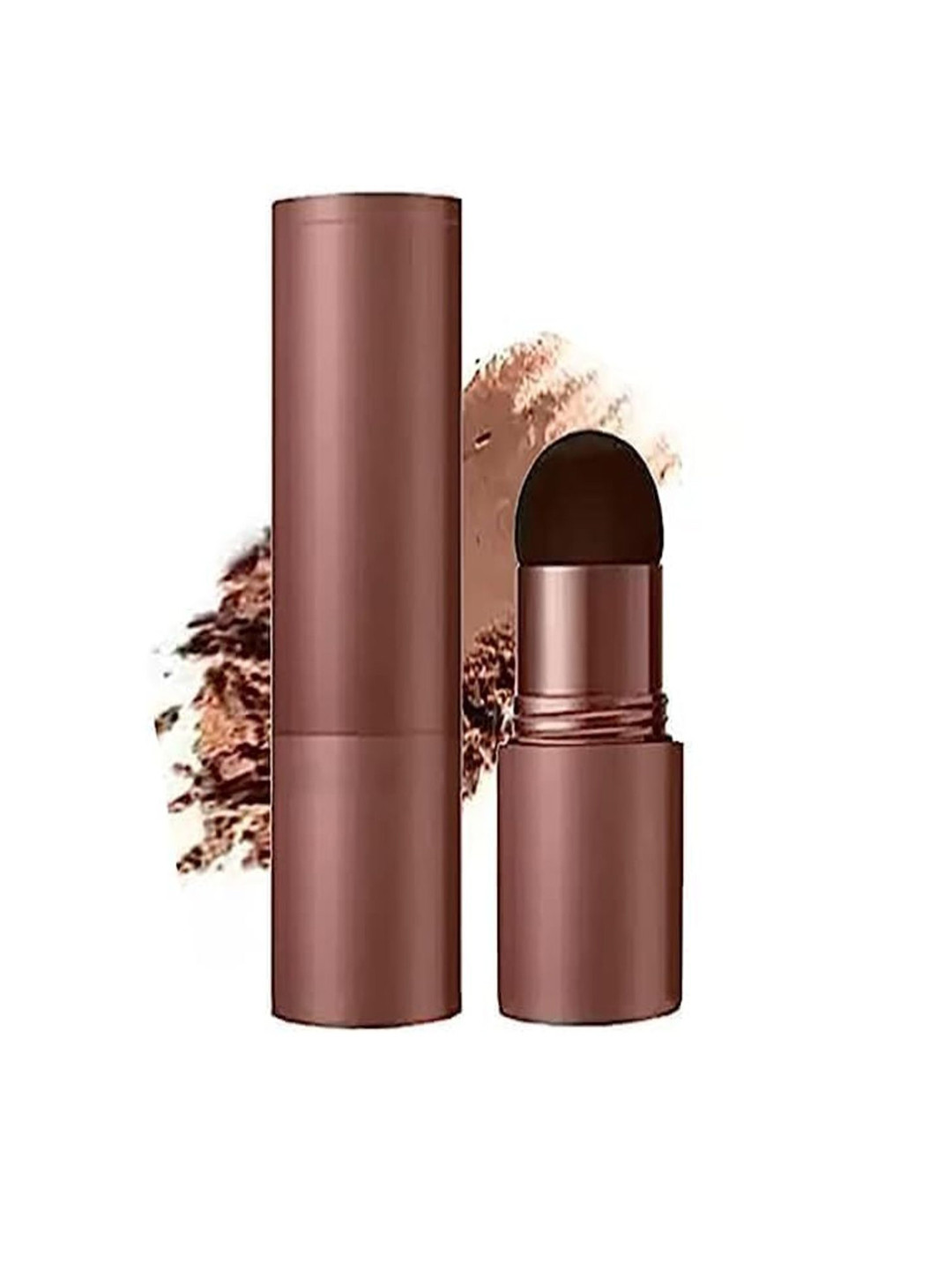 Butch Natural Hairline Powder Stick With Eyebrow Stamp - 1.2 g - Black