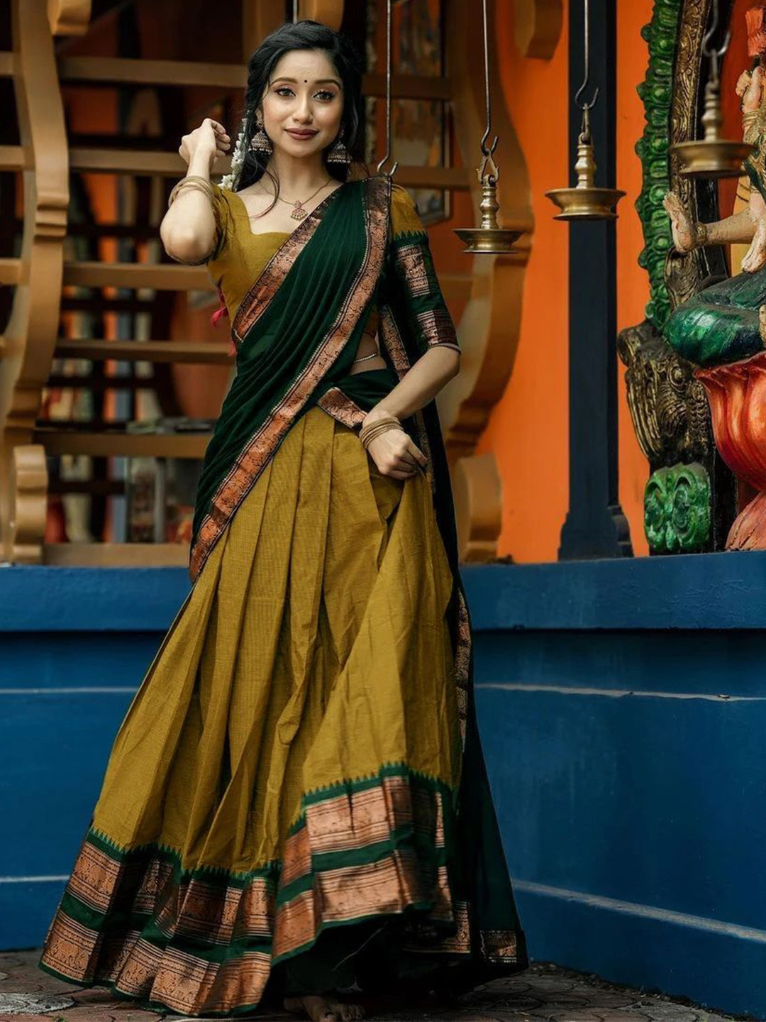 MANMOHITSAREE Ready to Wear Lehenga & Blouse Silk Georgette