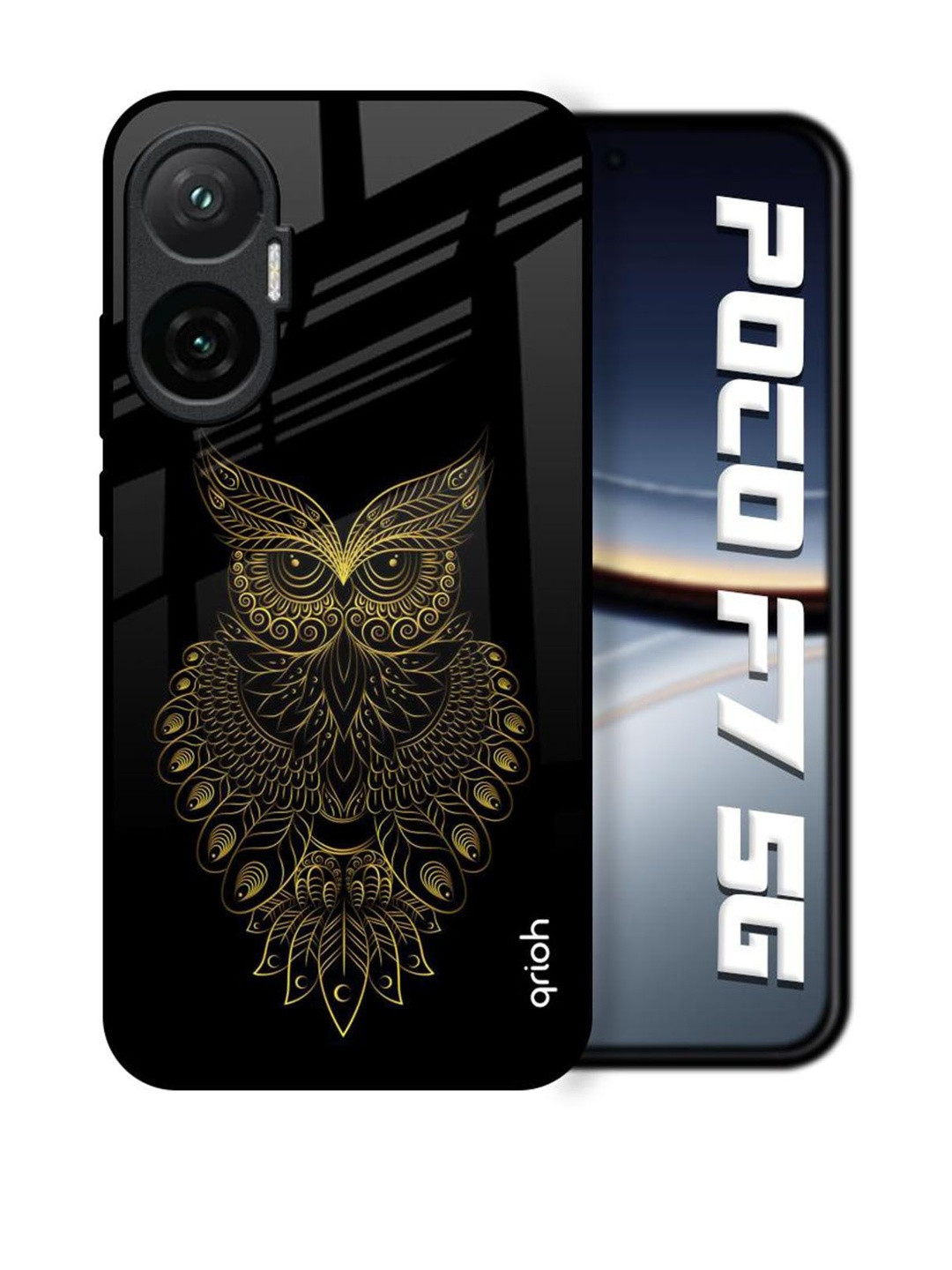 QRIOH Quirky Printed Poco F7 5G Back Case Mobile Accessories