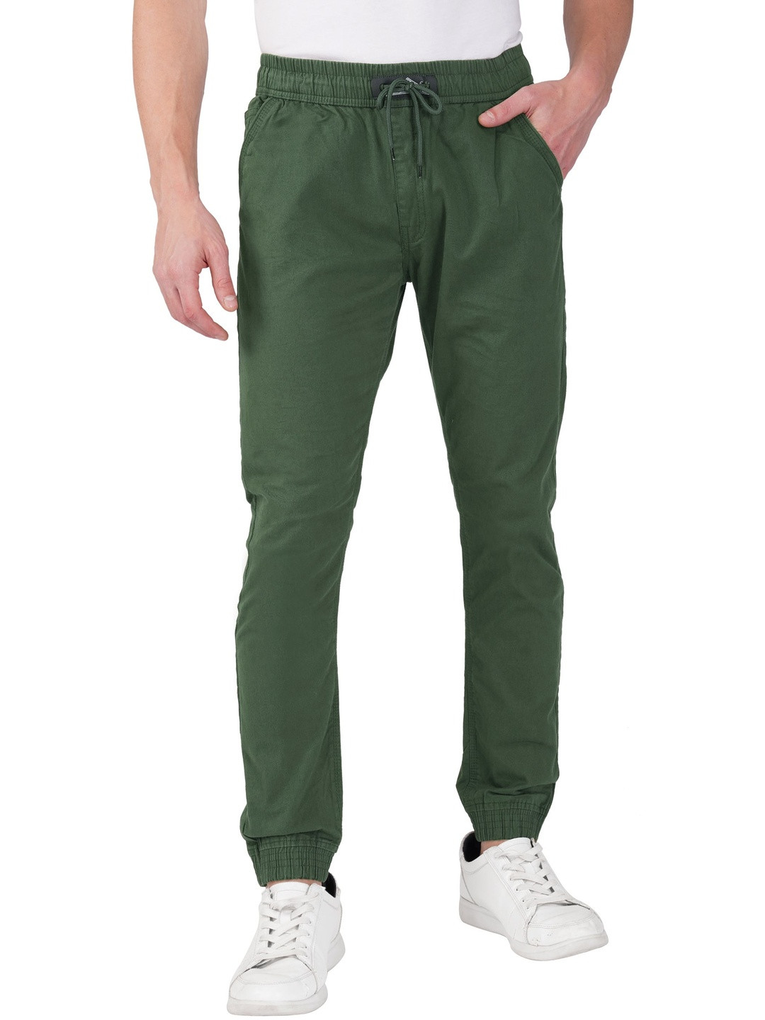 Hymen Legions Men Regular Fit Mid-Rise Drop Crotch Trousers