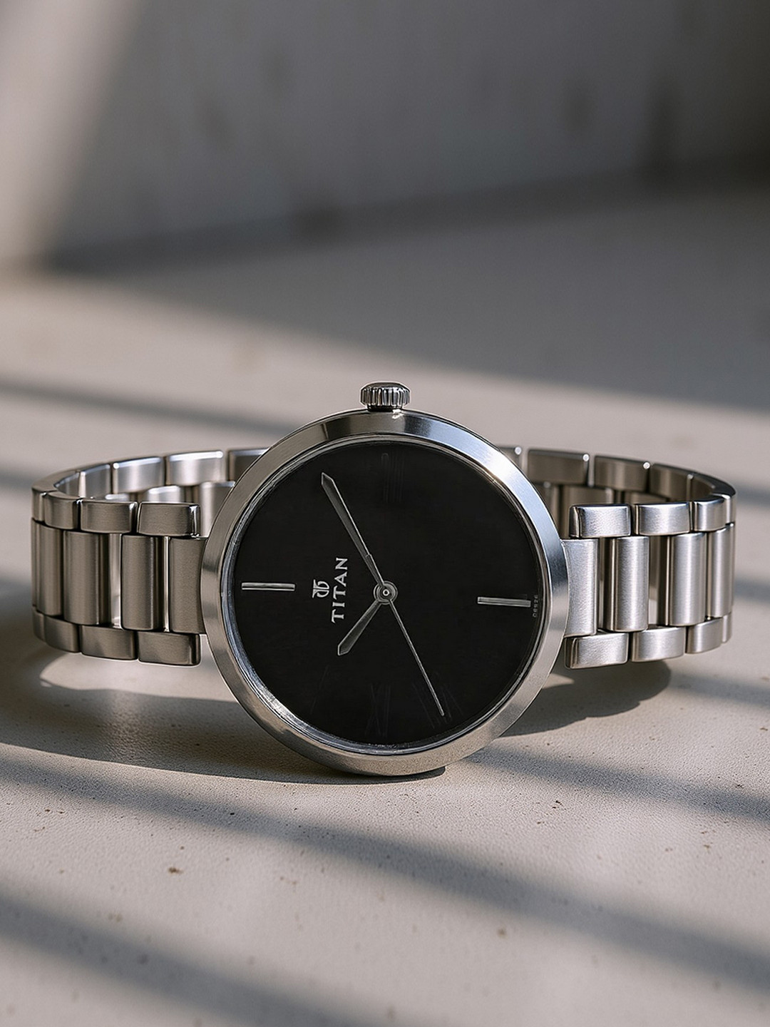 Titan Women Black Dial Watch