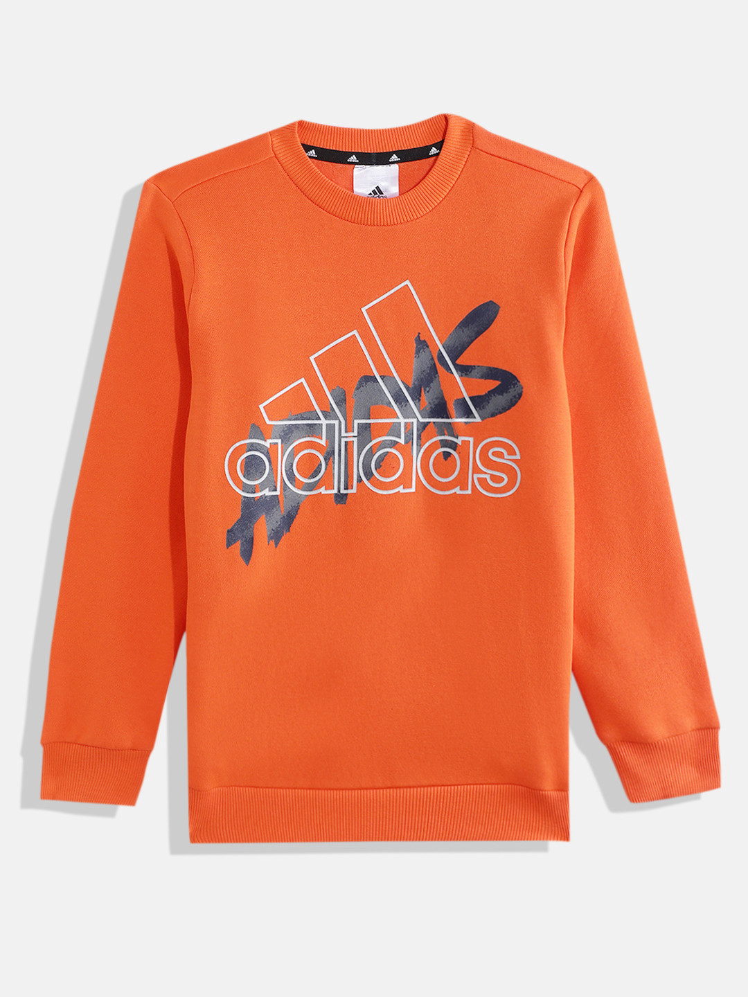 ADIDAS Boys BOS GRFLC Brand Logo Print Sweatshirt