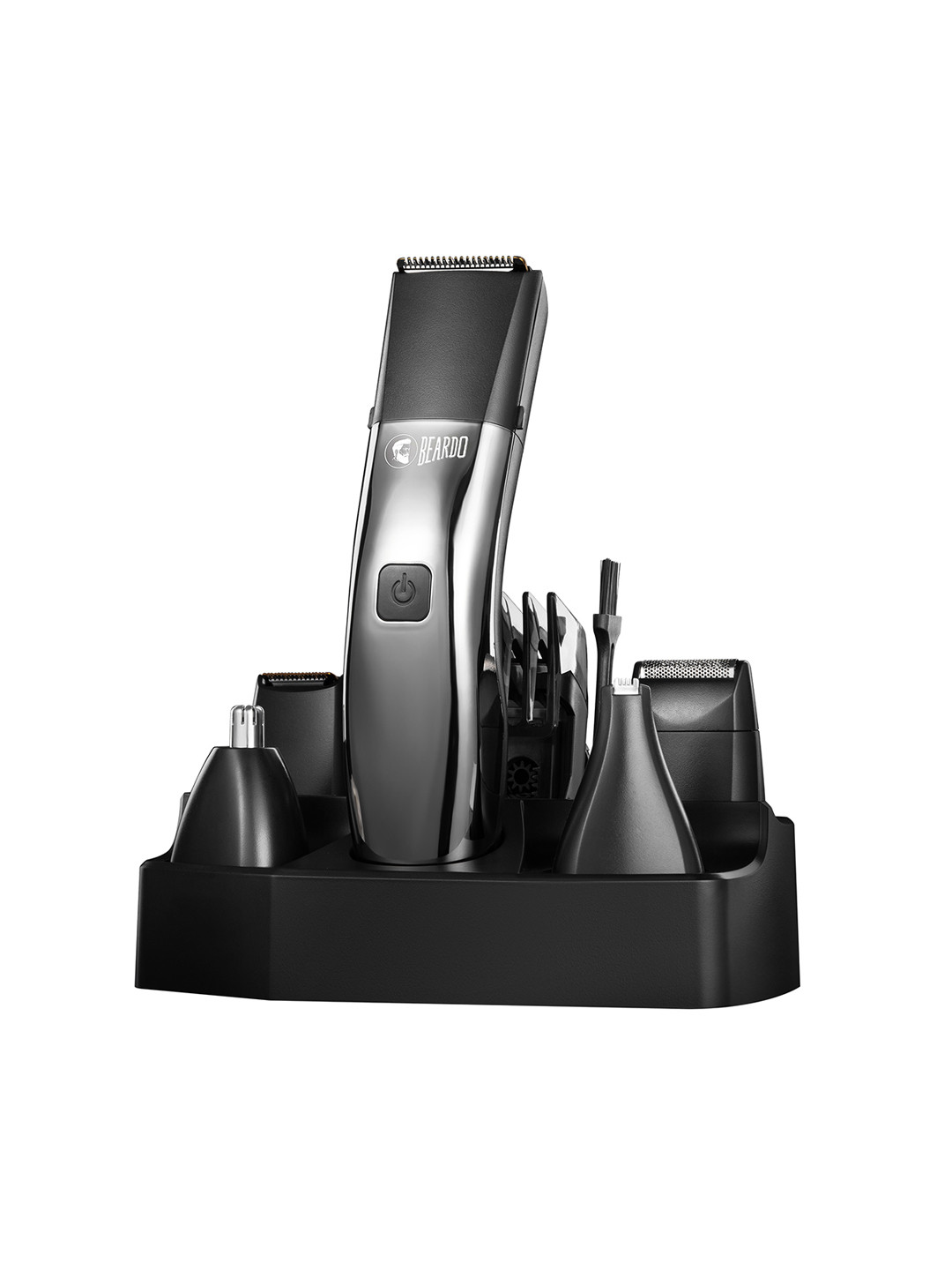 BEARDO Men Chrome Beast Multipurpose Trimmer Kit - Silver