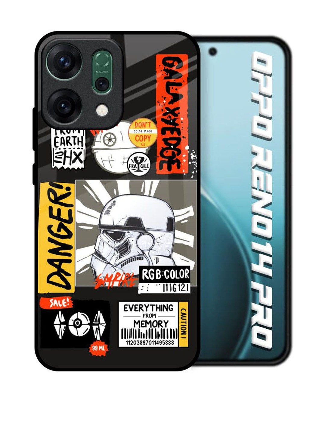 QRIOH Typography Printed Oppo Reno14 Pro 5G Back Case Mobile Accessories