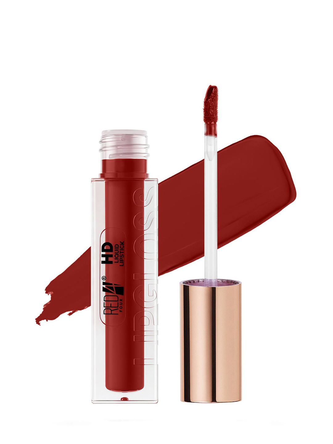 RED 4 Non-Transfer Water-Proof HD Liquid Lipstick - 5.2 ml - Shade 123