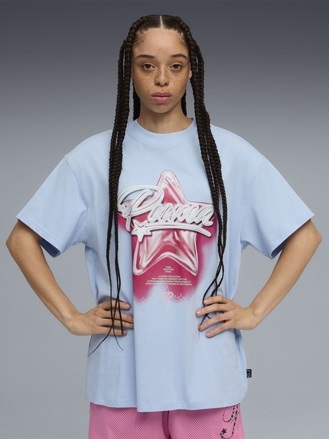 Puma Unisex Shooting Stars Oversized Basketball Tee II