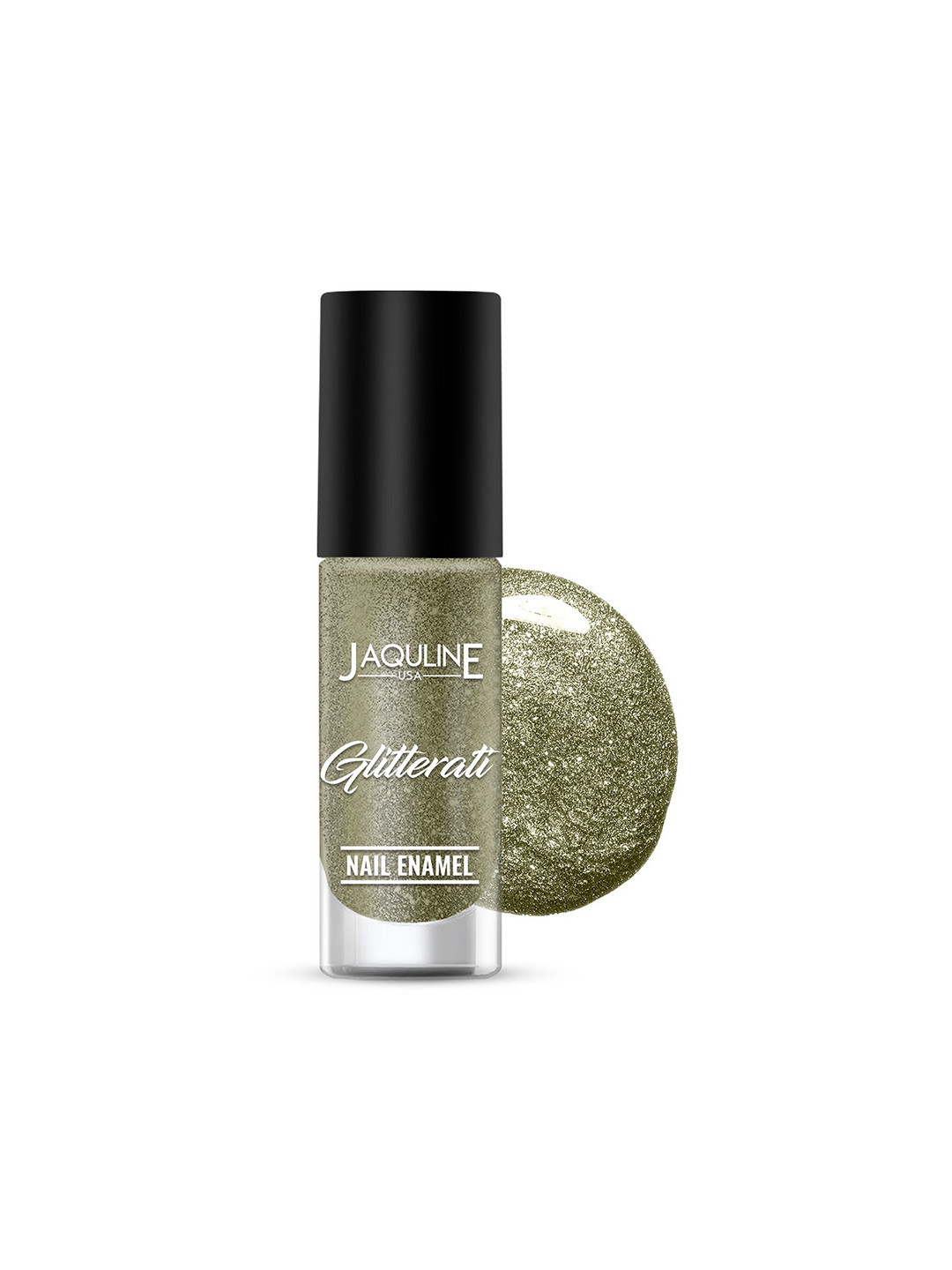 Jaquline USA Glitterati Full Coverage Shimmery Finish Nail Polish - 7 ml - Golden Dust 08