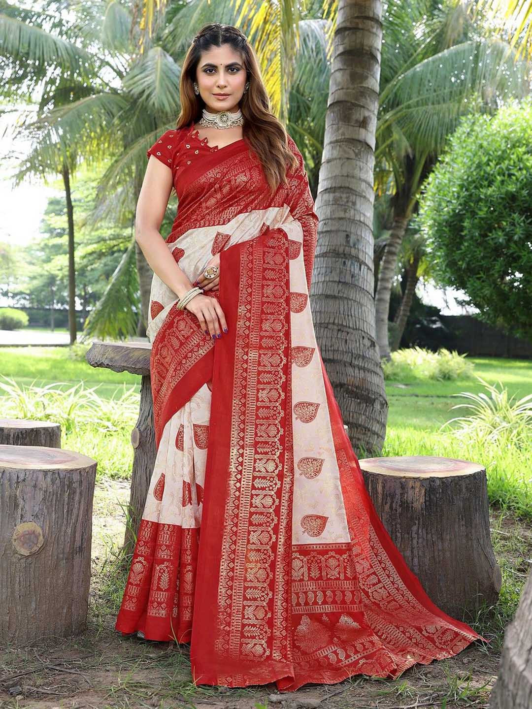 priyashi Ethnic Motifs Zari Banarasi Saree