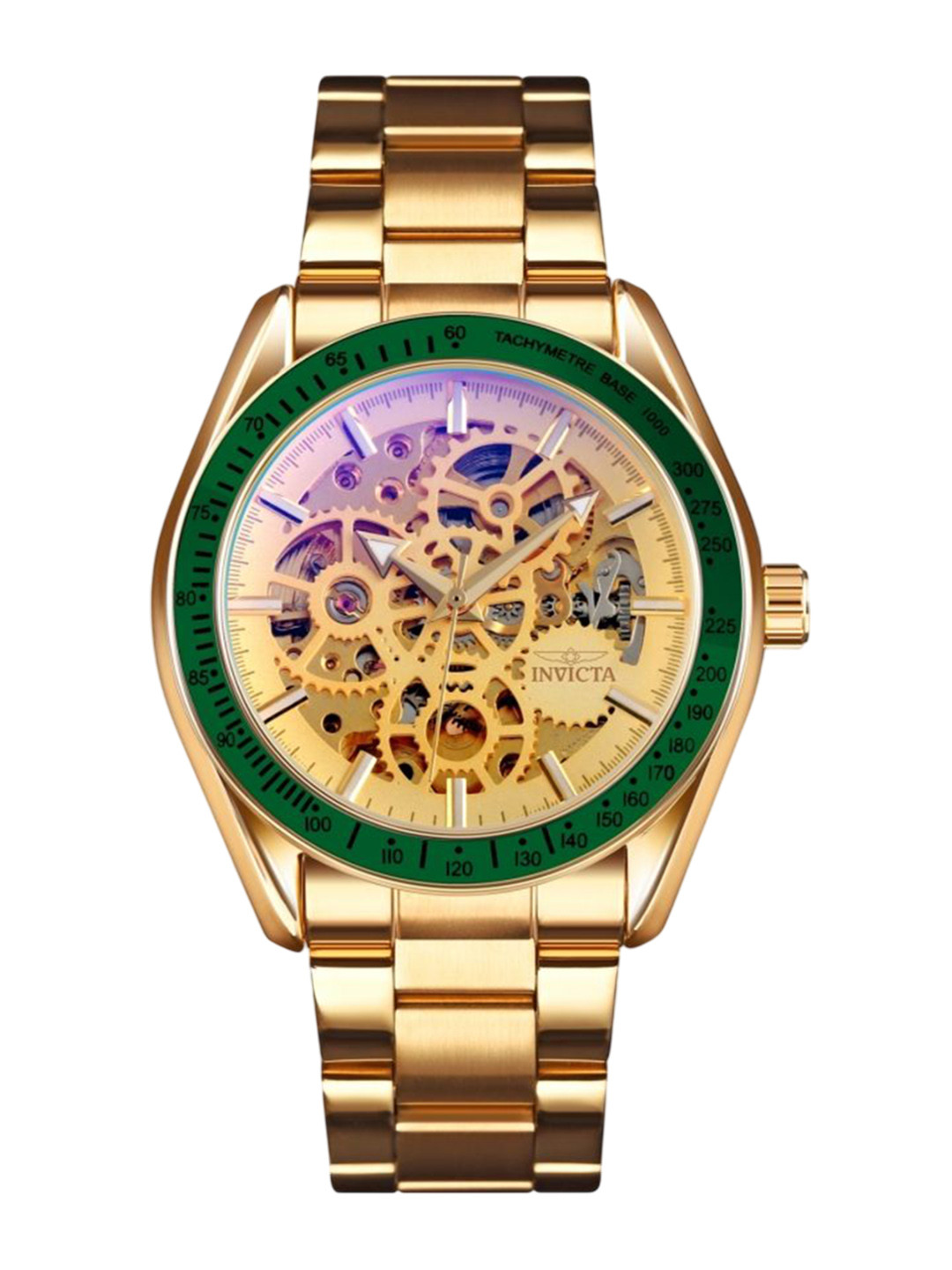 Invicta Men Objet D Art Skeleton Dial & Stainless Steel Analogue Automatic Watch 69453