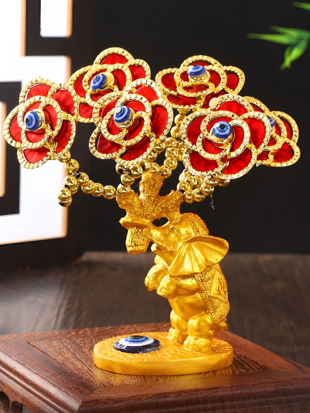 TIED RIBBONS Tree of Life Bonsai Evil Eye Feng Shui Vaastu Showpiece