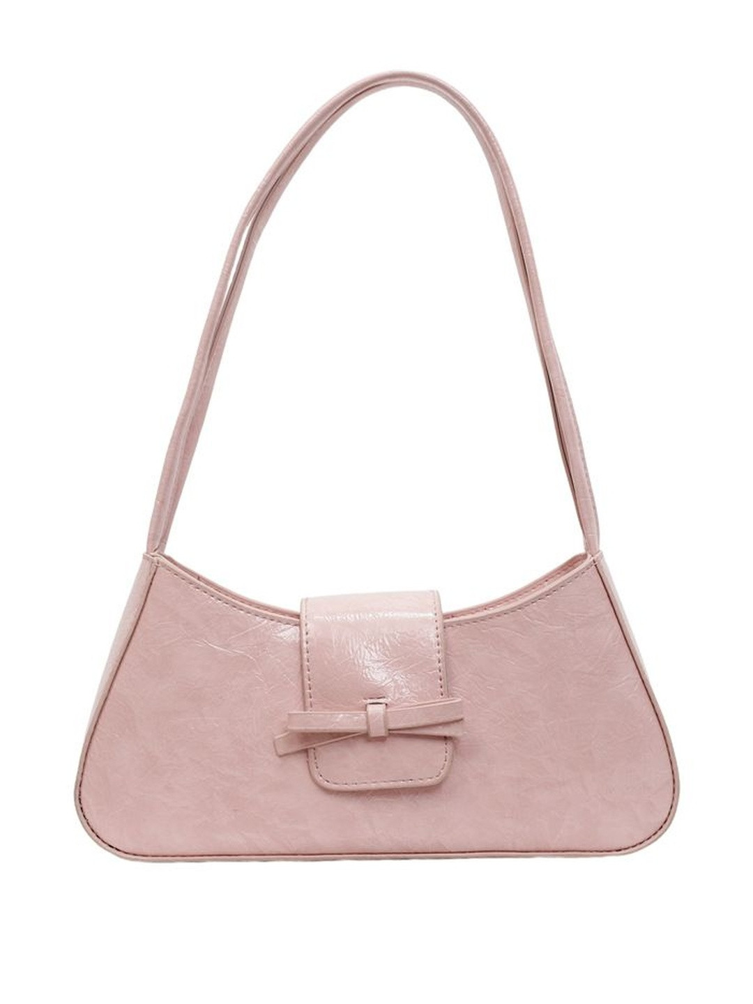 CORSICA Women PU Half Moon Pink Solid Two Handles Sling Bag