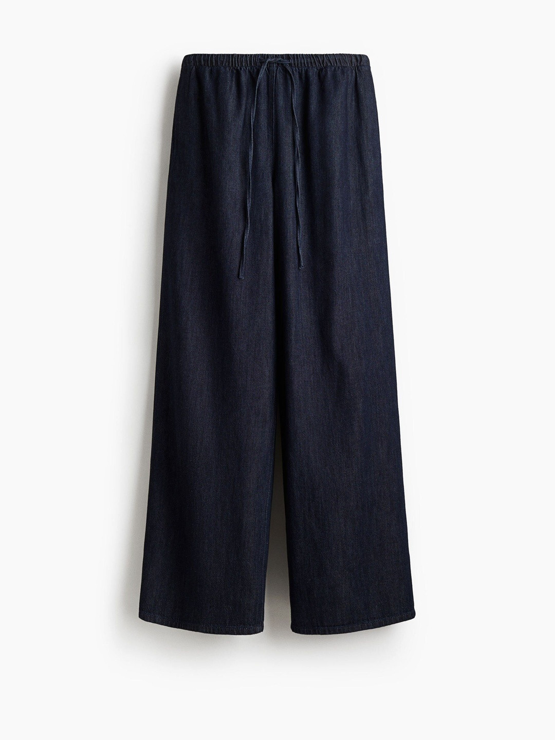 H&M Women Feather Soft Denim Drawstring Trousers