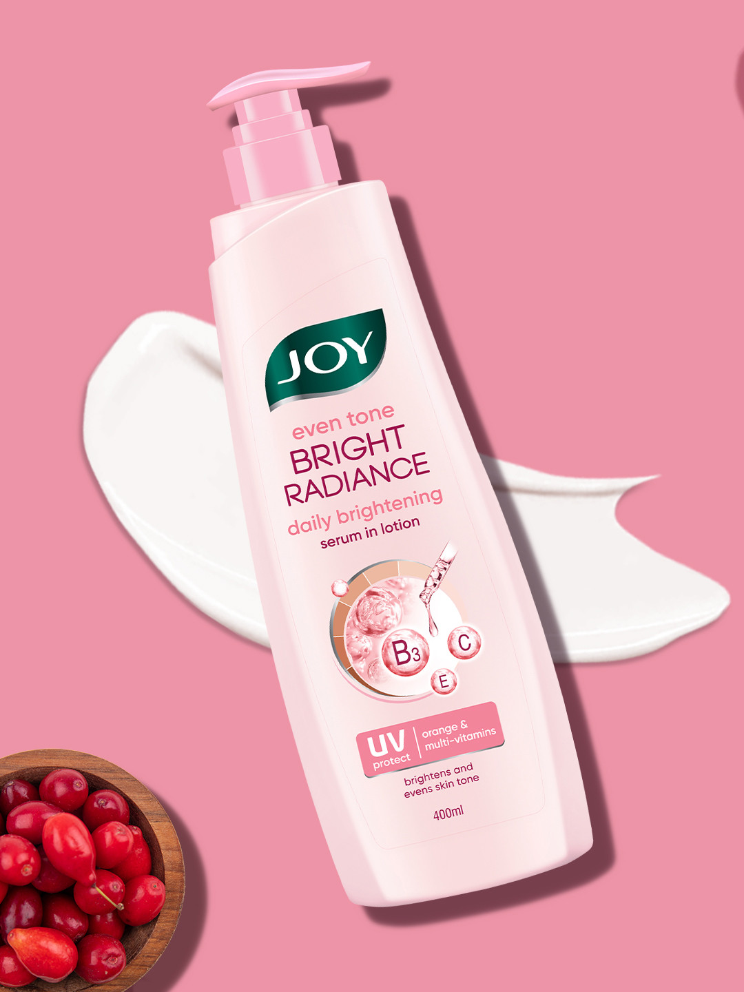 JOY Even Tone Bright Radiance Skin Brightening Hand & Body Lotion - 400ml