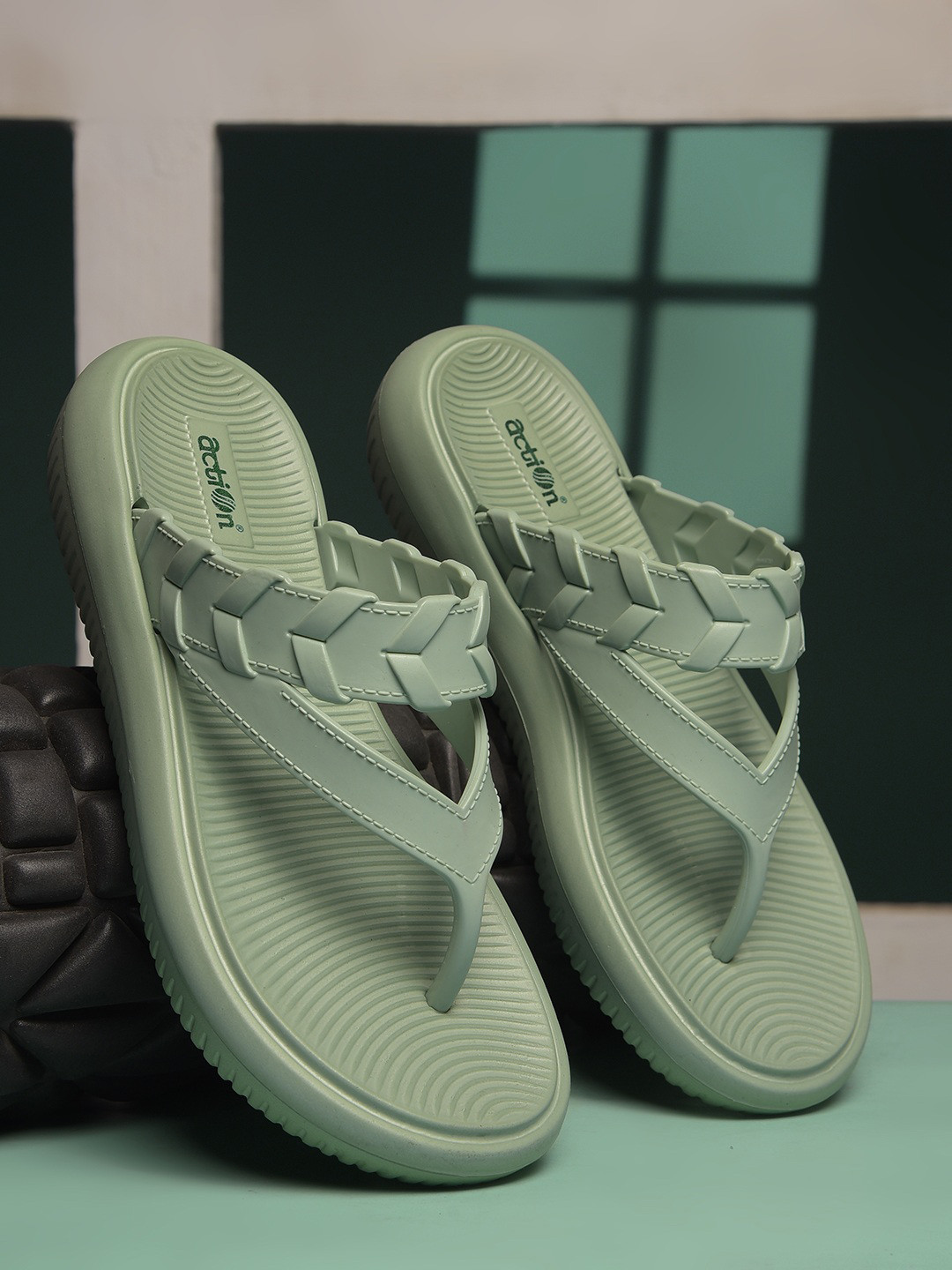 Action EVA Flotter Textured Thong Flip-Flops