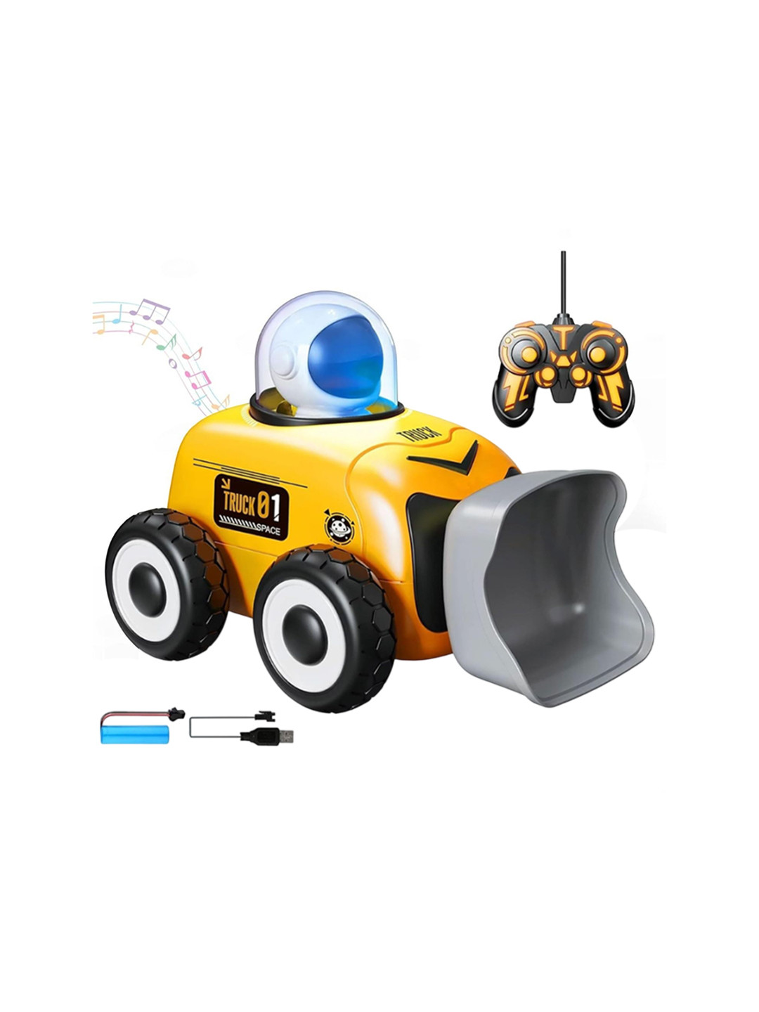 YK X Kids Mandi Kids RC Excavator Truck Construction Toy Vehicles