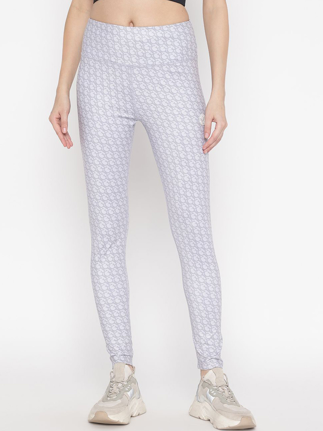 GUESS Abstract Printed Skinny-Fit Legging