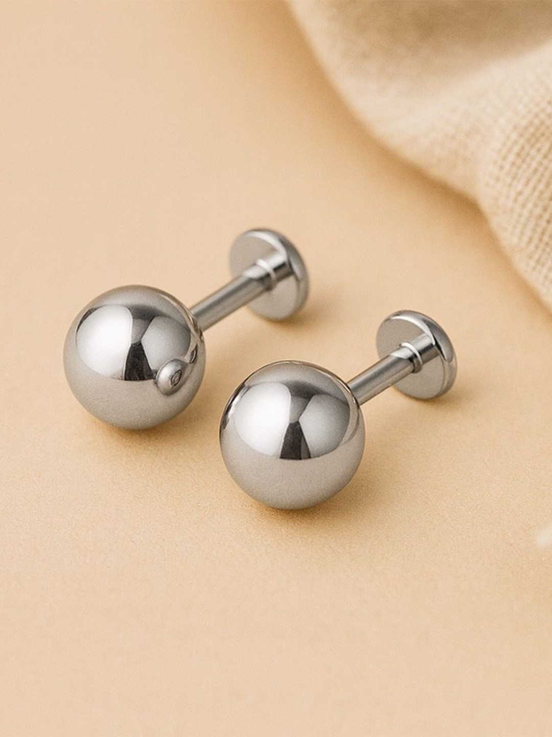 Anushka Jain Jewellery 925 Sterling Silver Dot Studs Earrings