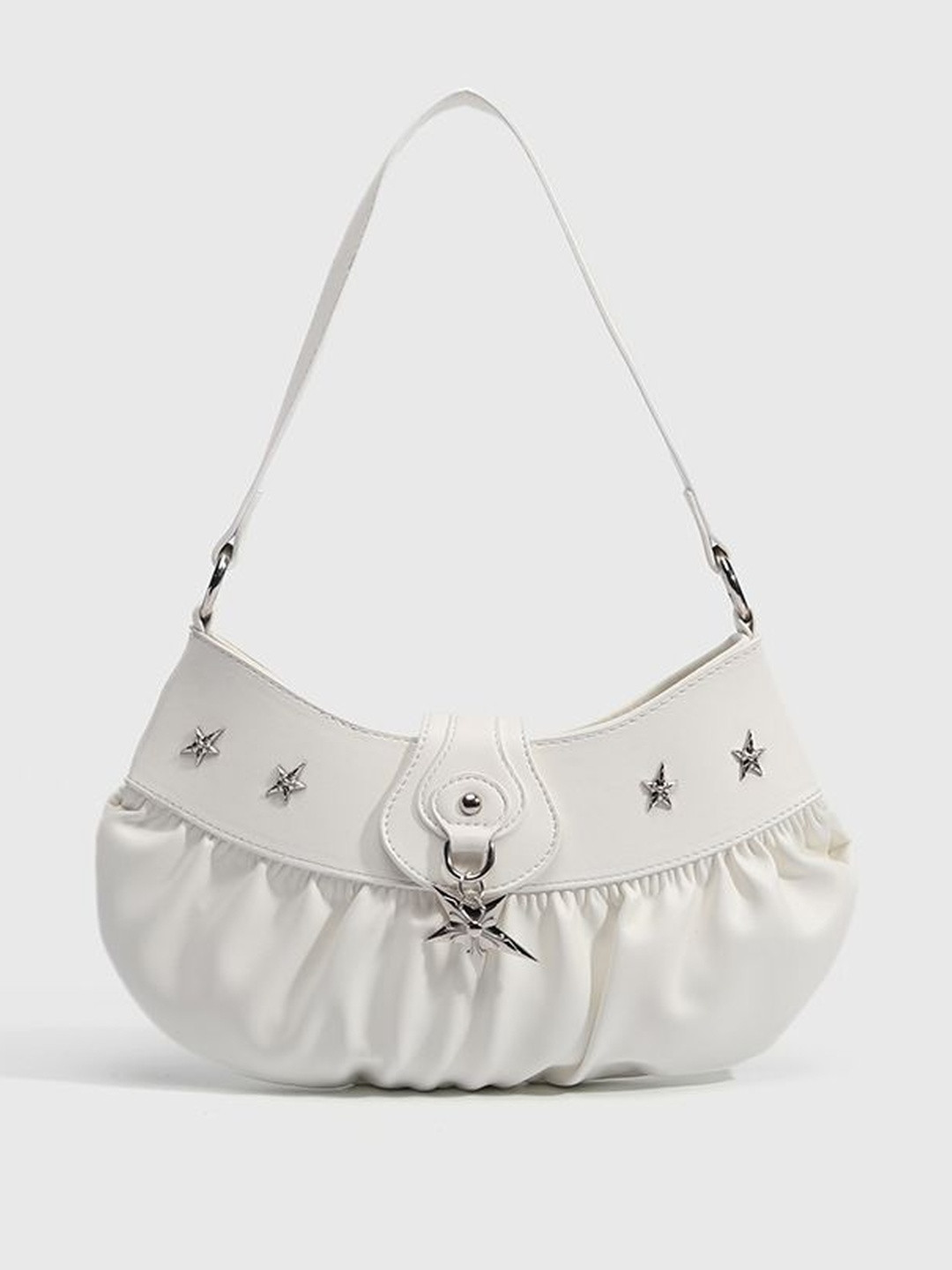 CORSICA White Solid One Handle Sling Bag