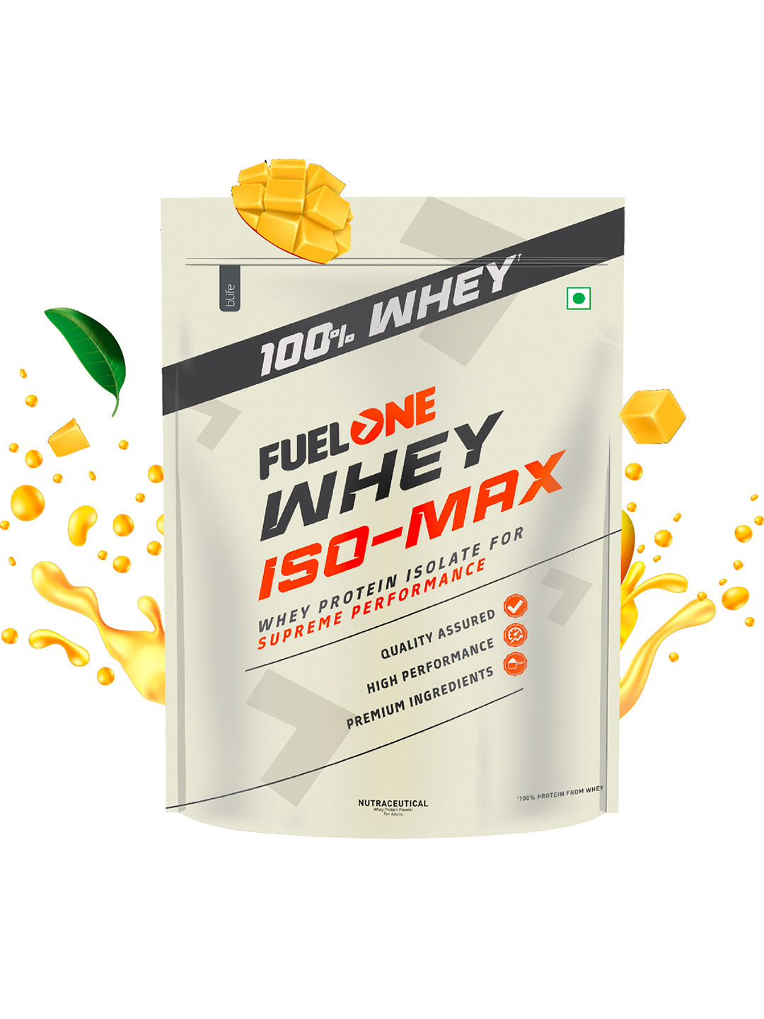 FUEL ONE Whey Max Pouch Protein Mango - 1Kg