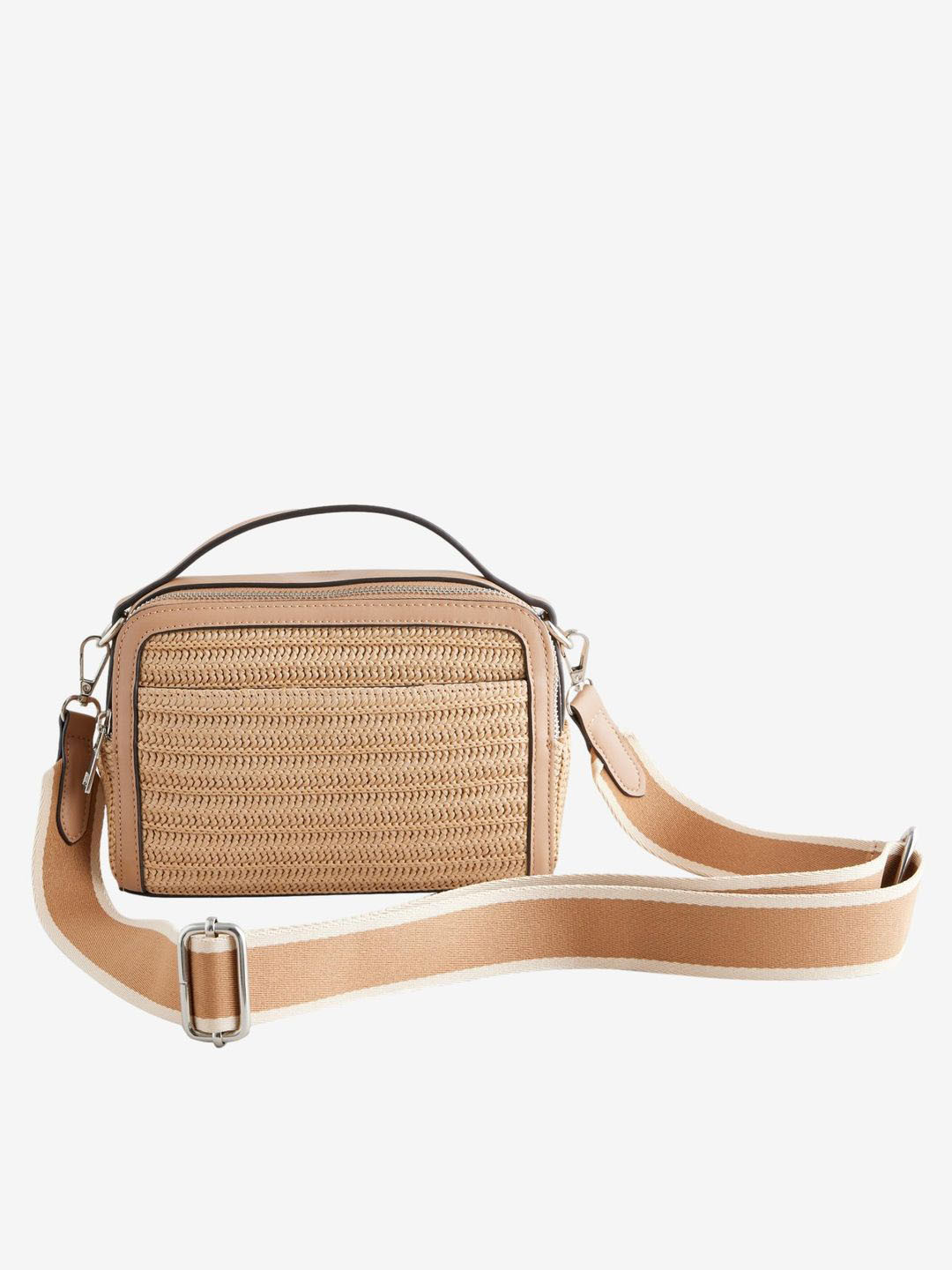 NEXT Basket Weave Textured Structured Handheld Bag