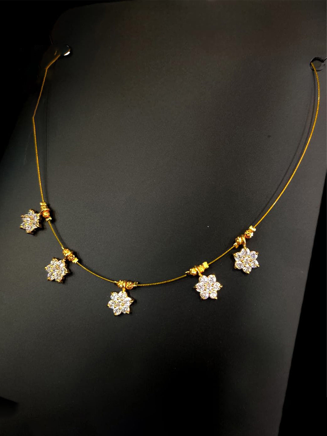 Navrabeads Artificial Stones Studded Statement Necklace