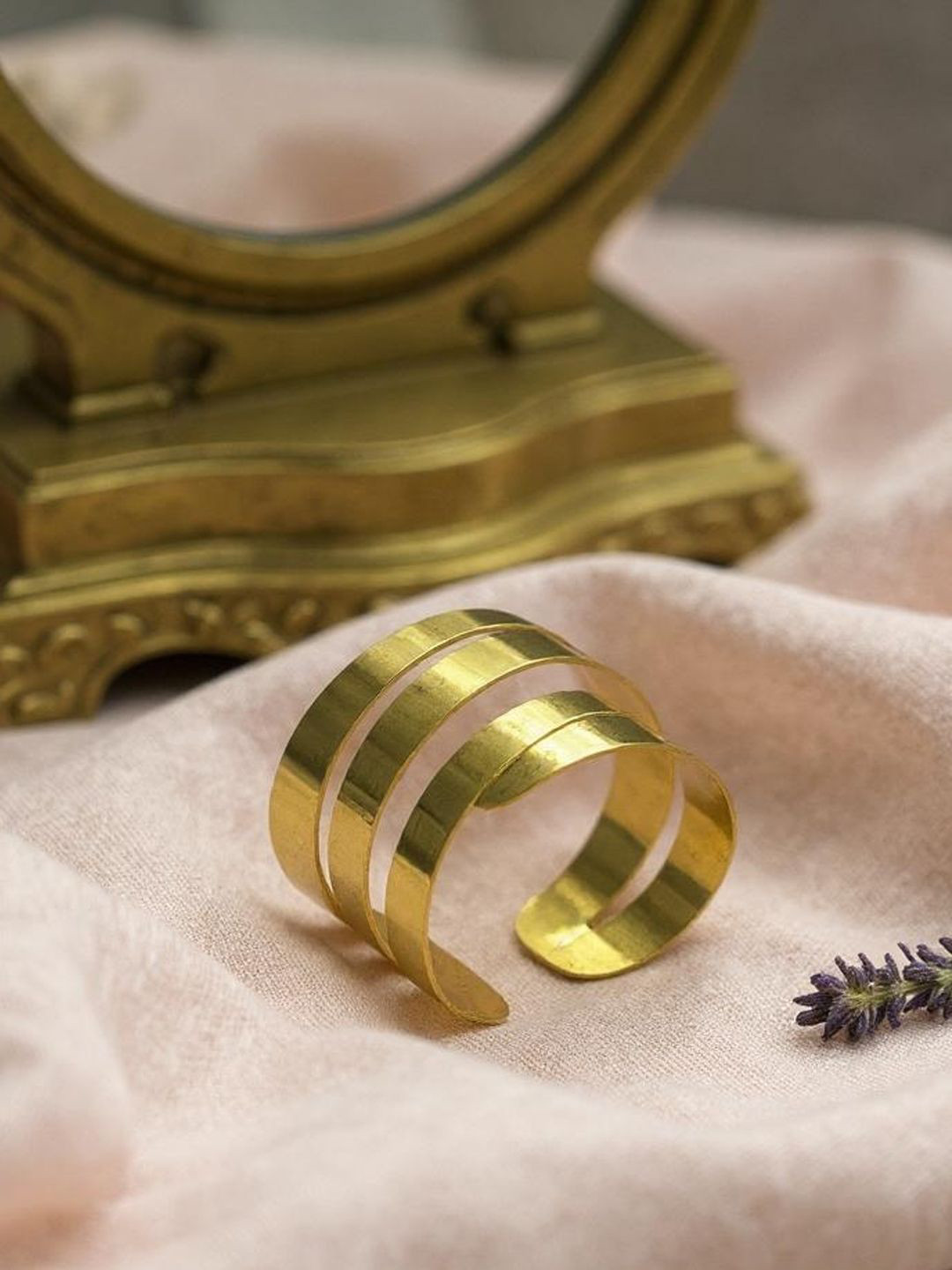 The Style Courtyard Gold-Plated Cuff Bracelet