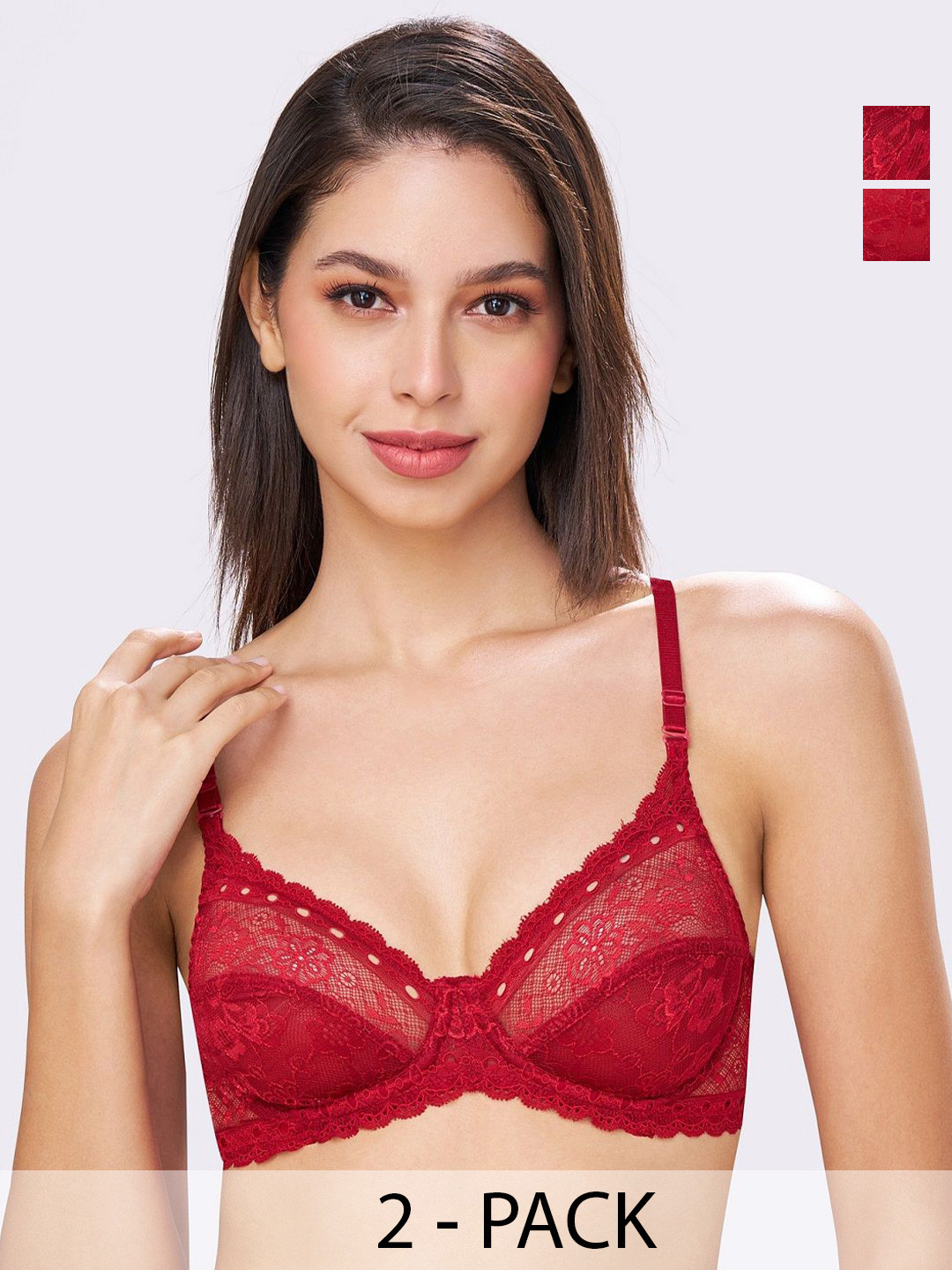 bodyline Sophia Pack of 2 Full Coverage Underwired T-shirt Bra
