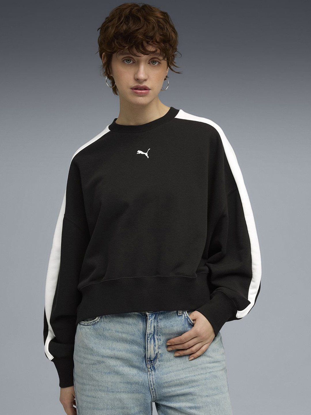 Puma T7 Over-Oversized Women's Crew Sweatshirt