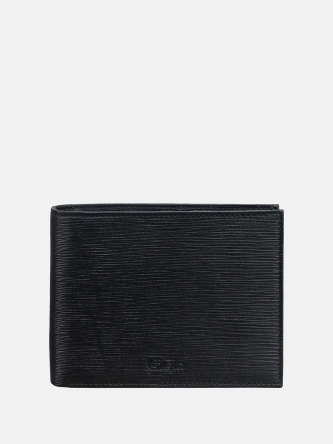 Gioia Black Saffiano Bifold Wallet with Coin Case