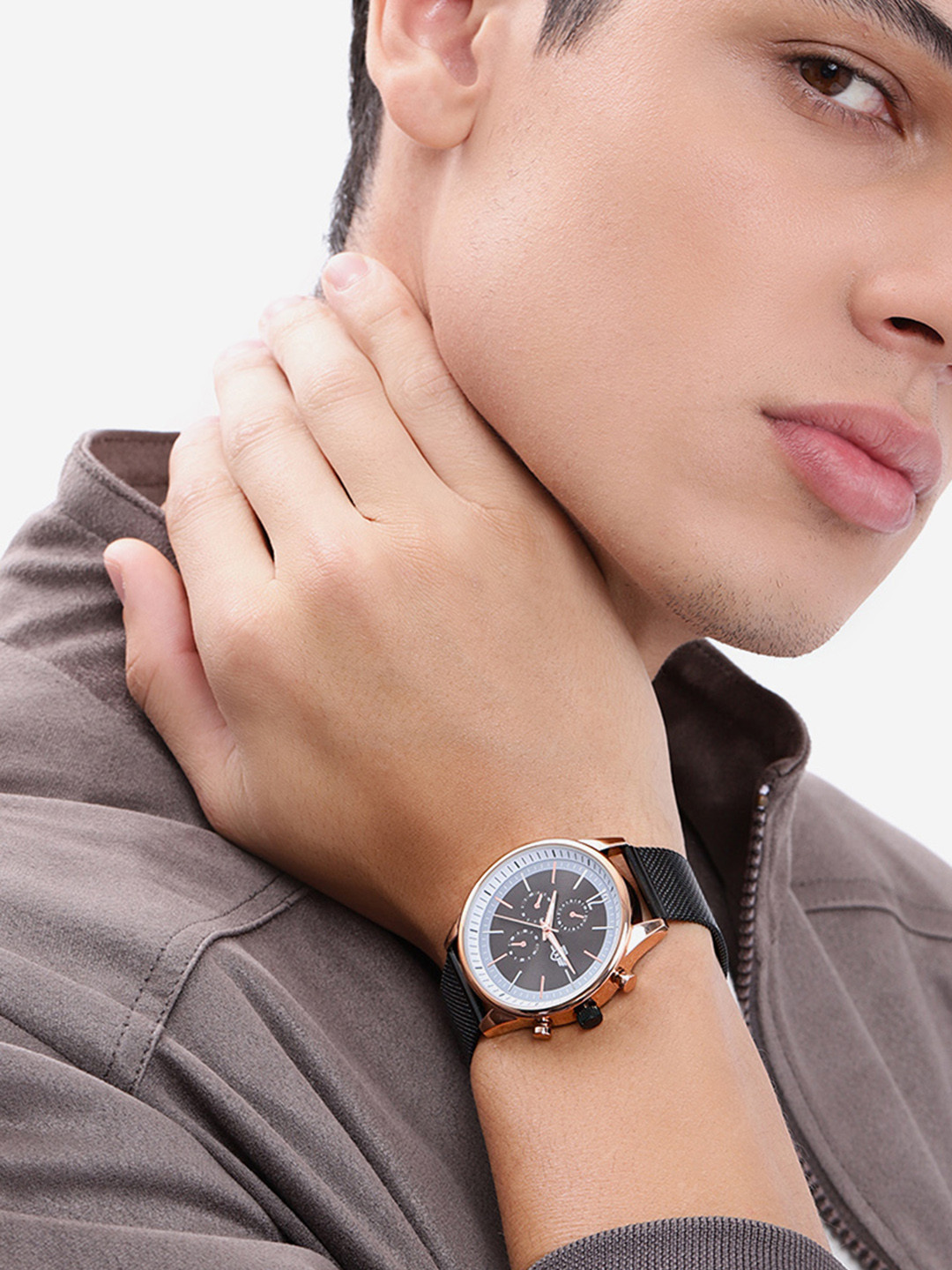 Roadster Men Bracelet Style Straps Analogue Watch UT-A8678BlackRG