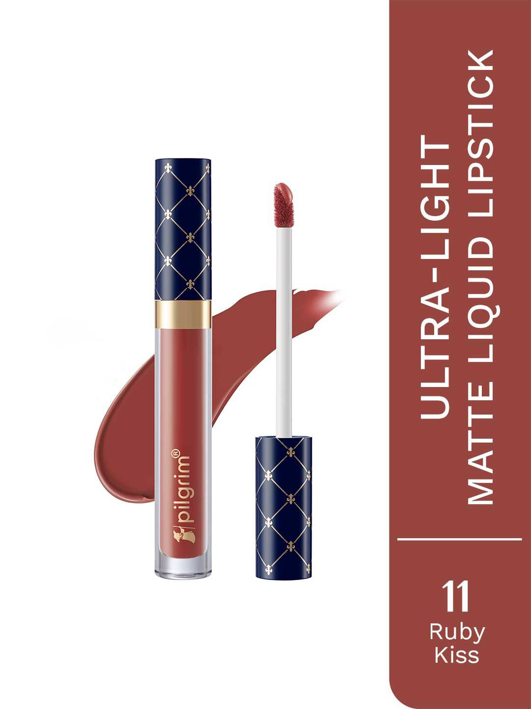 Pilgrim Oh So Crme! Ultra Light Matte Liquid Lipstick- 3.5 ml- Ruby Kiss-11