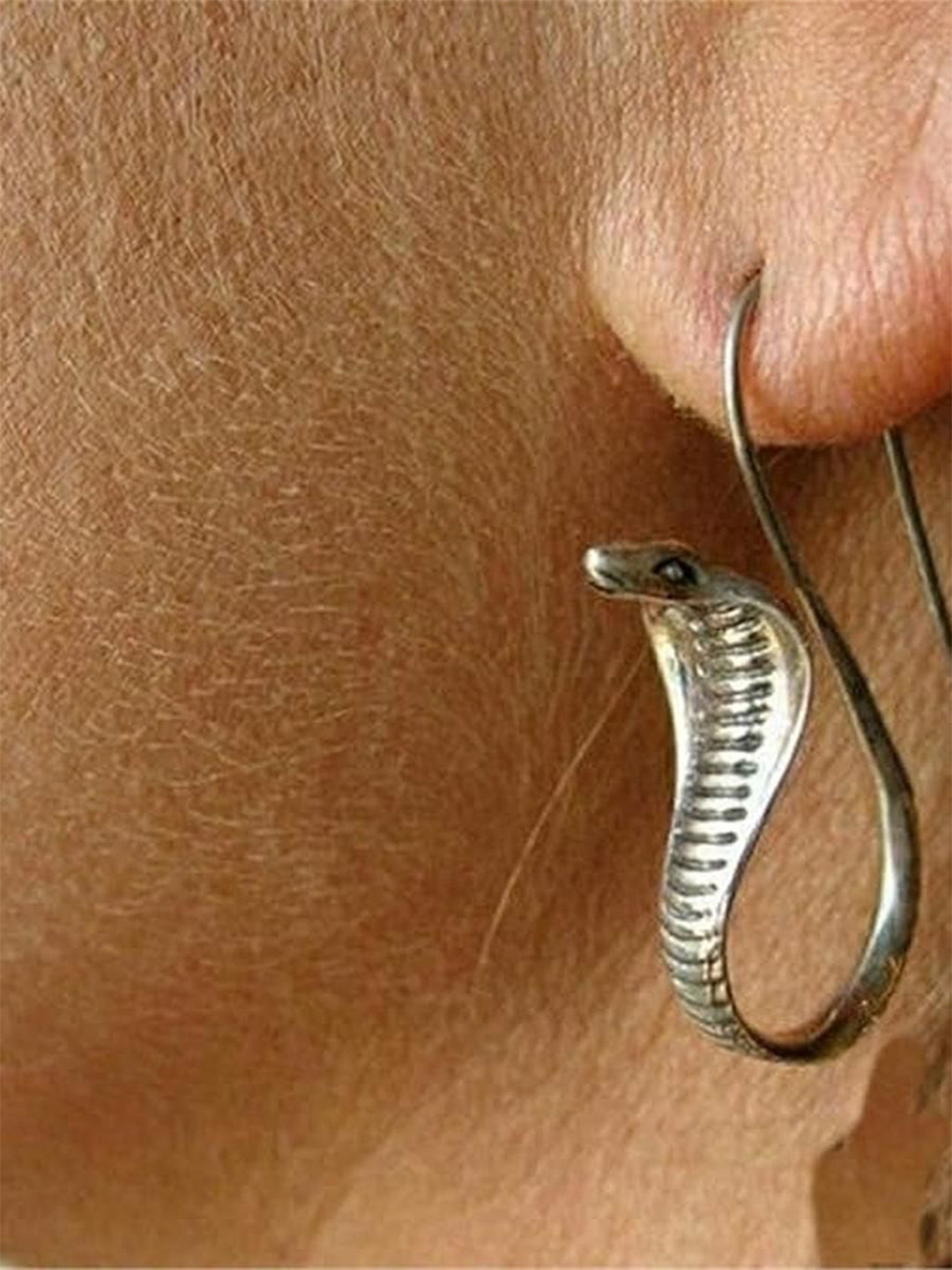 EL REGALO Snake Shaped Drop Earrings