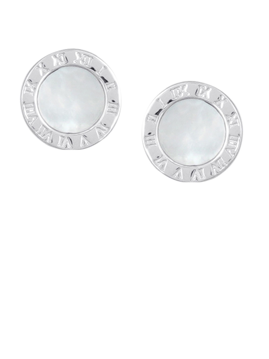 Dab 925 Sterling Silver Circular Shaped Studs