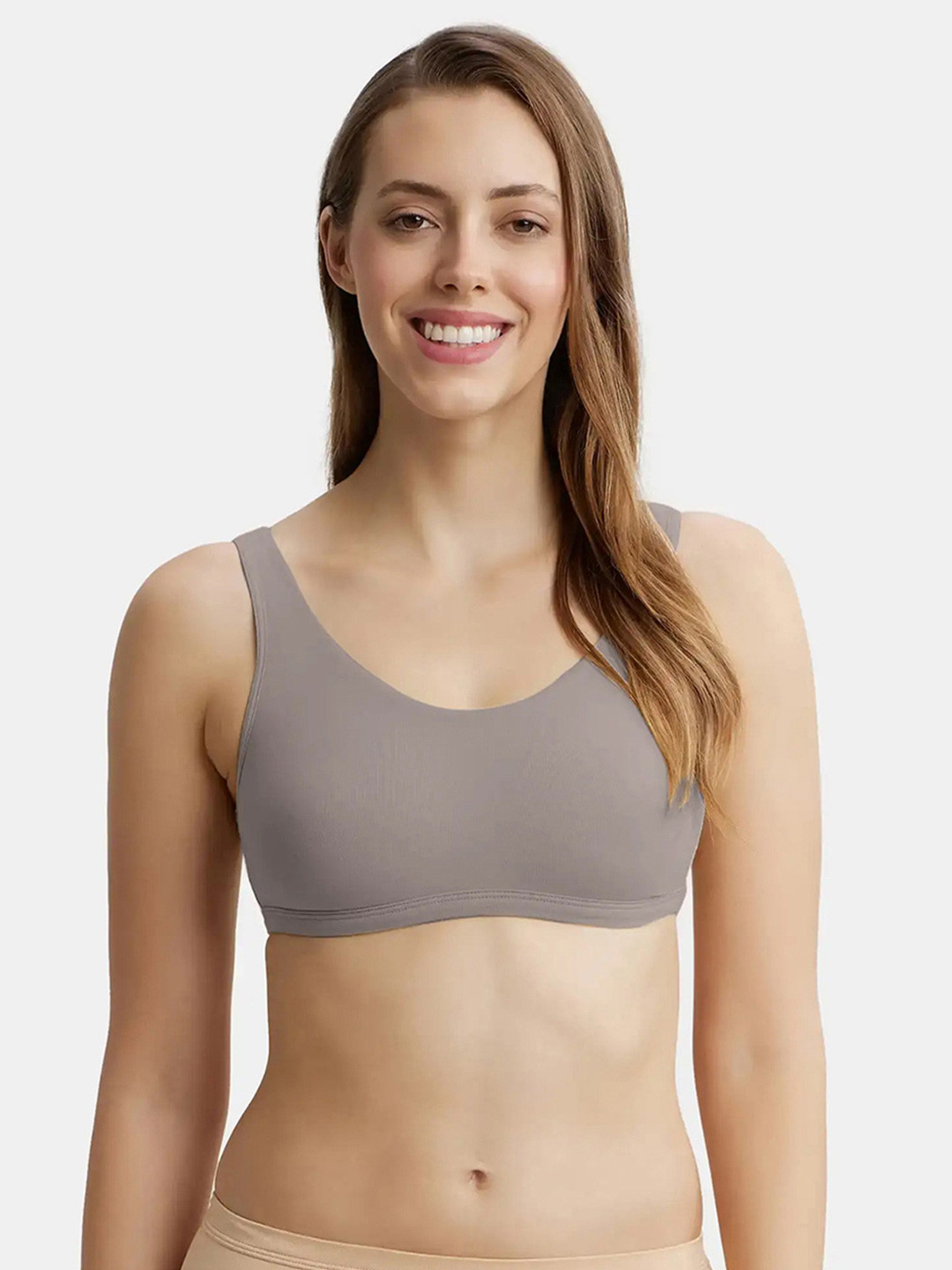 Jockey Super Combed Cotton Slip On Lounge Bra With StayFresh Treatment-1550