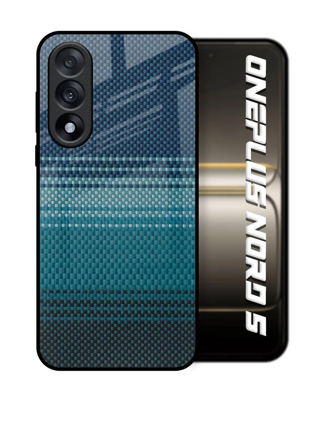 QRIOH Abstract Modern Rug Printed OnePlus Nord 5 5G Glass Back Case Mobile Accessories