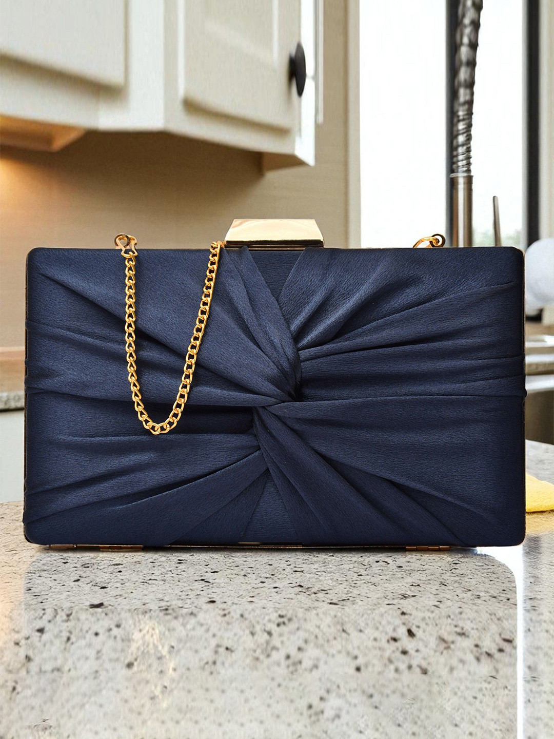 FOR THE BEAUTIFUL YOU Twist Box Clutch