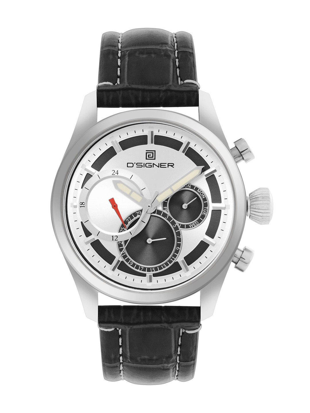 D'SIGNER Men Leather Straps Analogue Multi Function Watch 680SL.2G