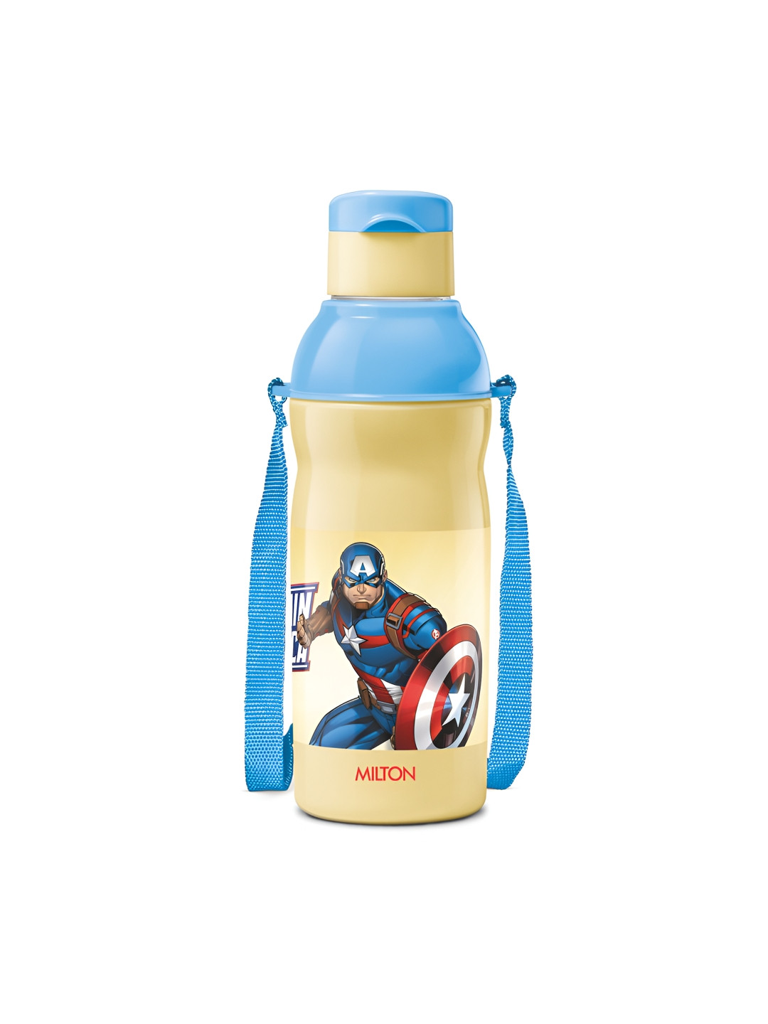 Milton Marvel Kool Elite 600 Insulated Water Bottle, 492 ml,Cream(Captain America print)