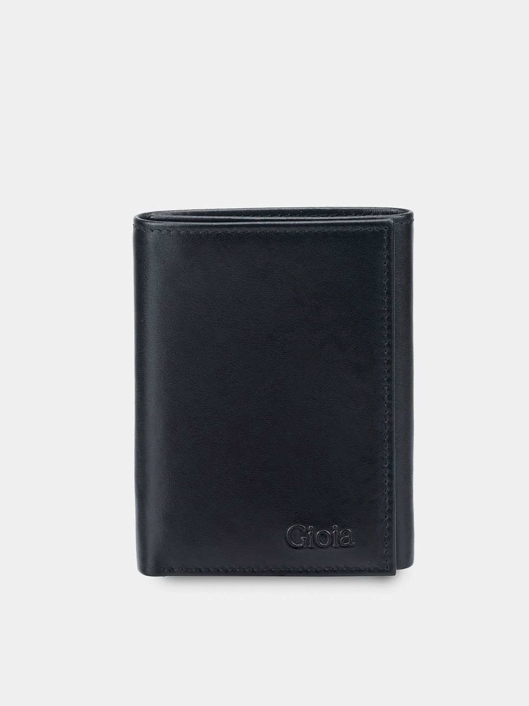 Gioia Black Dapper Essentials Mini Trifold Wallet 6cc with ID