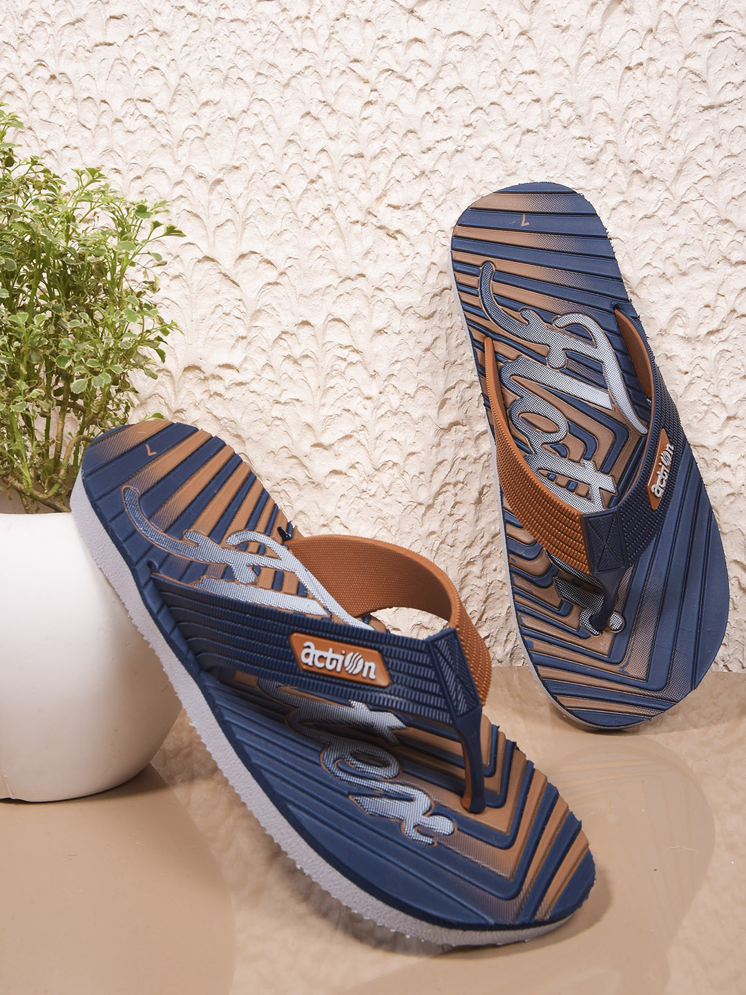 Action EVA Flotter Typography Printed Thong Flip-Flops