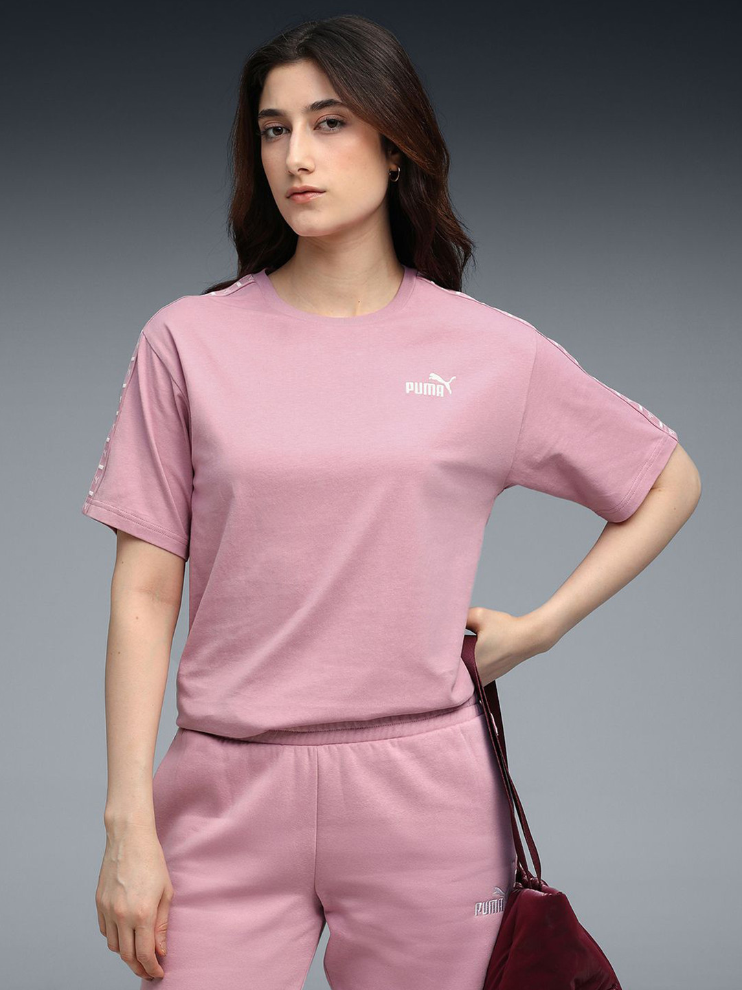 Puma Women TAPE Relaxed Fit Cotton Tee
