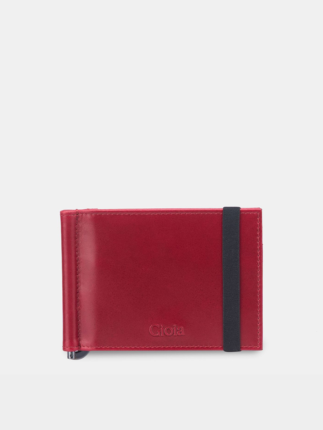 GIOIA Red Dapper Essentials Money Clip Wallet 6cc