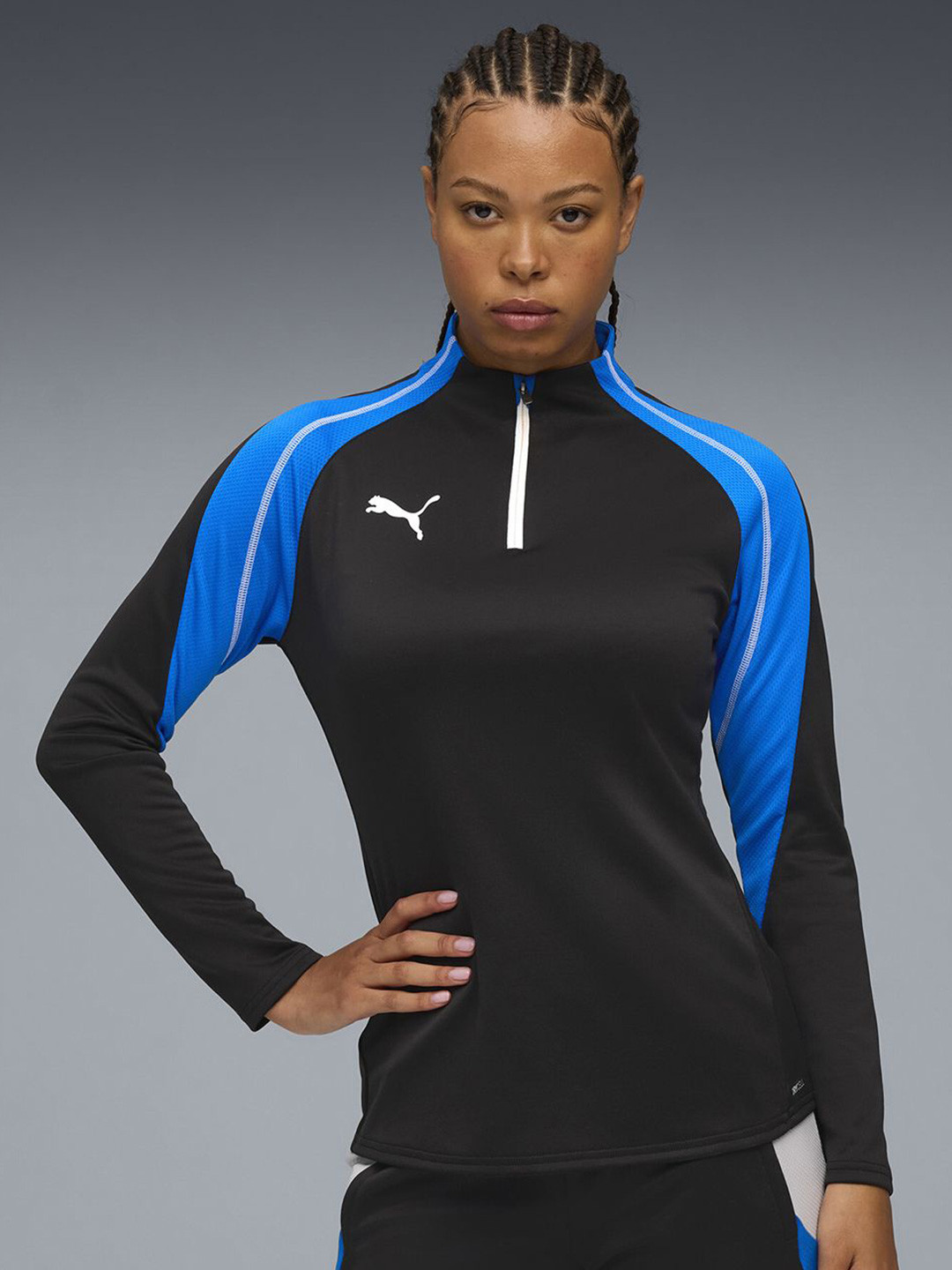 Puma IndividualBLAZE Women 1/4 Zip Football Top