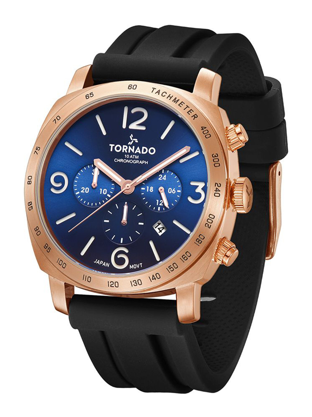 TORNADO Men Dial & Straps Analogue Chronograph Watch T9102-KSBN