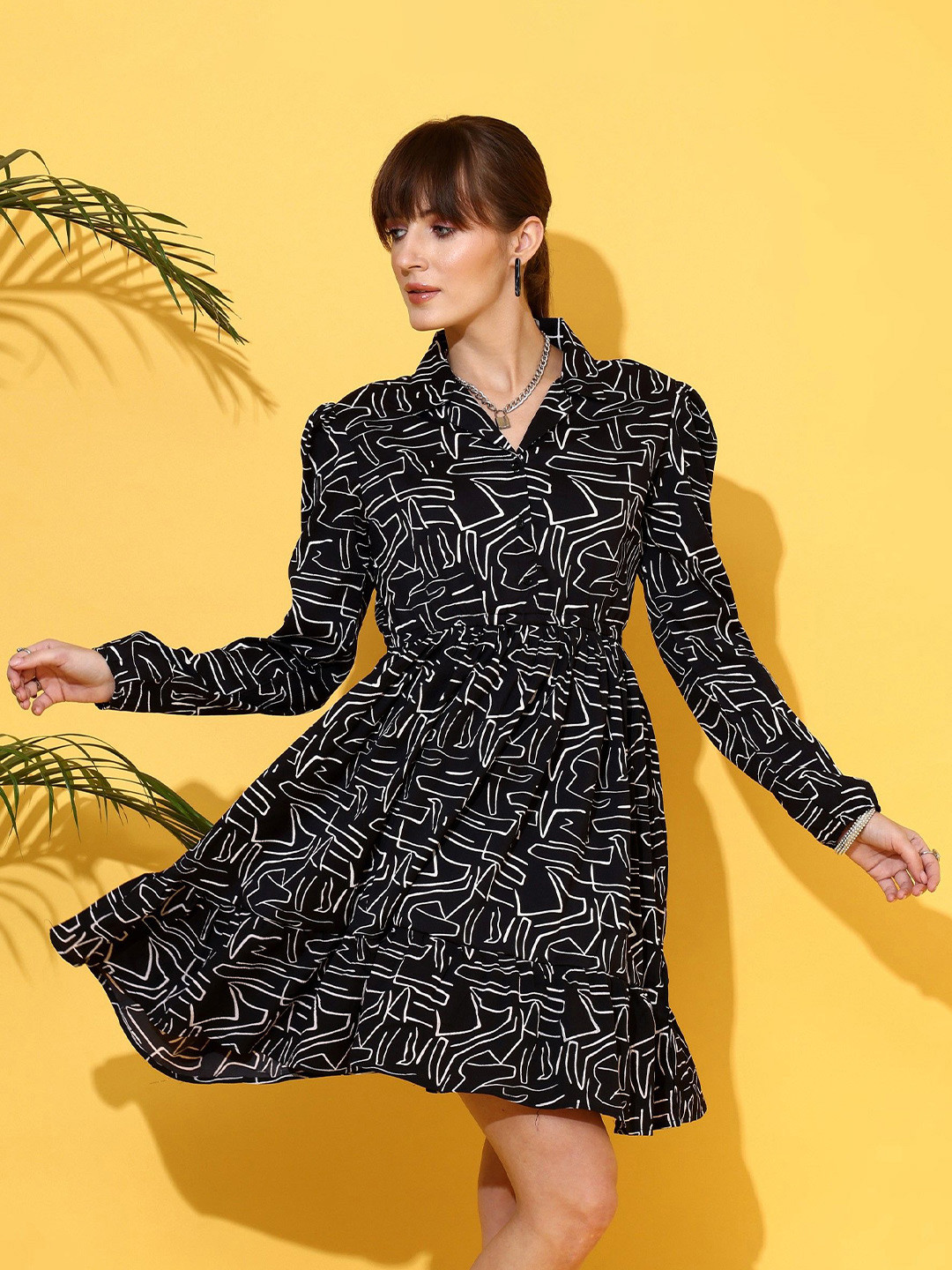 Honky Tonky Women Printed Shirt Dress
