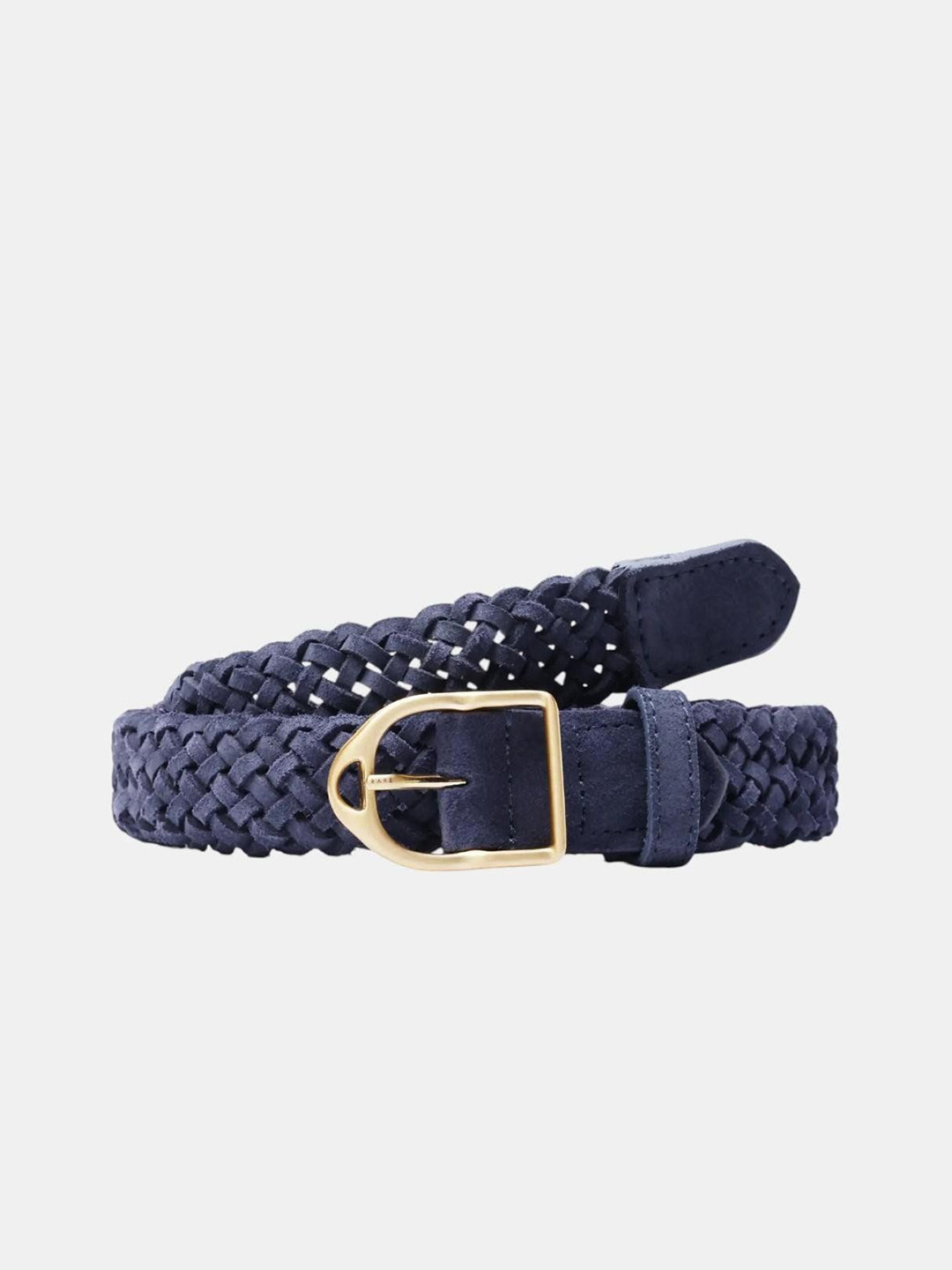 RARE RABBIT Men Braided Leather Belt