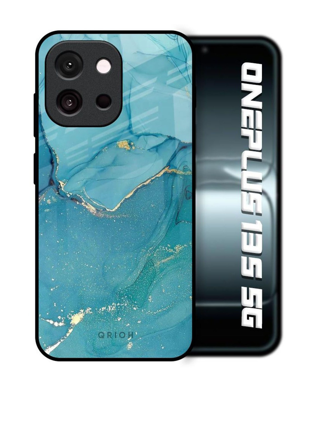 QRIOH Quirky Printed OnePlus 13s 5G Real Glass Back Case Mobile Accessories